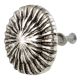 Round Cornflower Antique Silver Aluminium Cabinet Knob